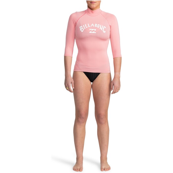 2024 Billabong Mujer Tropic Surf Chaleco De Lycra De Manga Corta EBJWR03019 - Flamingo